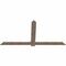 Ekena Millwork Eugene Smooth Timber Gable Bracket, Douglas Fir, 84"W x 42"H x 1 1/2"D x 5 1/2"F, 12/12 Pitch GBW084X42X0206EUG00SDF - alternate 5